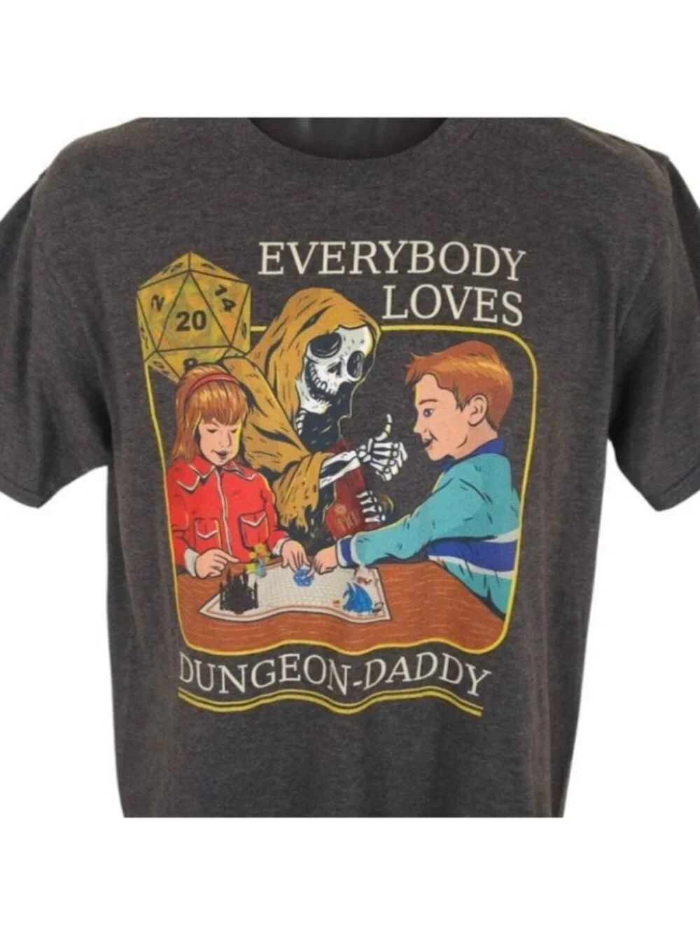 Everyone Loves Dungeon Daddy T Shirt Mens Size Medium Gray Dungeons & Dragons